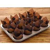 Chocolate Brown Tulip Muffin Wrap - Chocolate Brown / 50