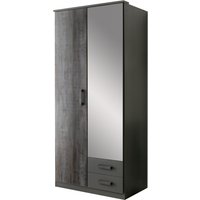 Tjs, Duisberg 2 Door Wardrobe - Digi Steel Tjs, Duisberg 2 Door Wardrobe - Digi Steel