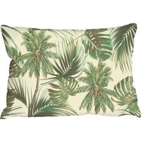 Monstera leaf Botanical vintage Cushion - green