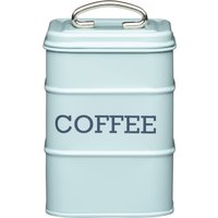 Living Nostalgia Vintage Blue Coffee Tin - Blue