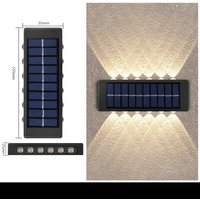 Outdoor Patio Up and Down Solar Light - Warm White / 15.5cm / 12