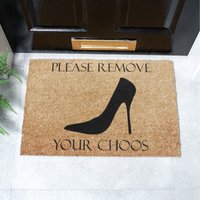 Remove Your Choos Doormat - Brown