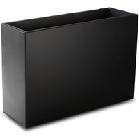 Tall Trough Zinc Planter with Plastic Insert - Black / 200l