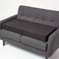 Quilted Polyester 2 Seater Orthopaedic Booster Cushion Cover - Black