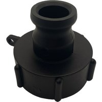 IBC S60x6 (2 inch) Female to (1 inch) Camlock Adaptor - Black