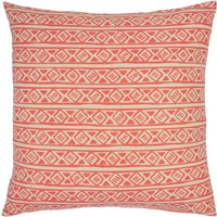 Nomi Monoprint Cushion - Coral
