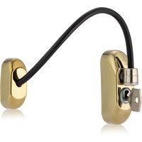 Viper Key Locking Window Restrictor - Polished Brass