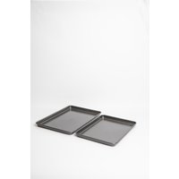 MasterClass Set of 2 Non-Stick Baking Trays - Grey