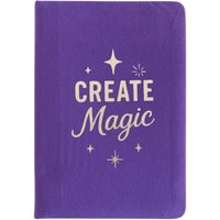 Create Magic Purple Velvet Notebook for Journaling Notes - Purple