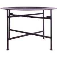 Hege Crocodile Texture Copper Finish Round Side Table - Copper