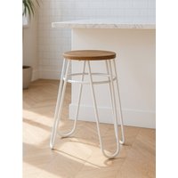 District Grey Metal Hairpin Stool - Grey