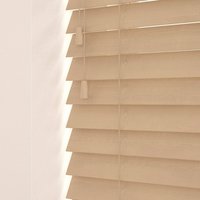 Wooden Venetian Blinds With Strings - Fawn Oak / 135cm