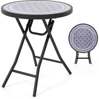 Foldable Patio Glass Coffee Table