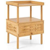 Bamboo Rattan Nightstand