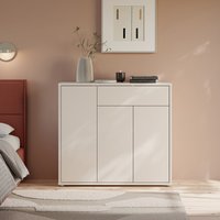 Alice Springs Shoe Cabinet with 3 Doors Push-Open & 1 Drawer Push-Open in Sand - Sand
