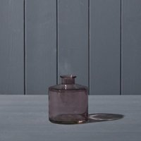 Charming Amethyst Squat Glass Bottle - Purple