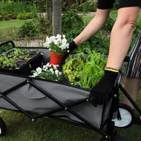 Foldable Garden Grey Cart - Grey