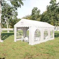Outsunny, 6 x 3 m Gazebo Canopy Party Tent with 4 Removable Side Walls - White / 89.5kg Outsunny, 6 x 3 m Gazebo Canopy Party Tent with 4 Removable Side Walls - White / 89.5kg