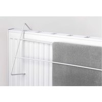 2 Bar Radiator Clothes Airer Small Space Compact Airer Drying Rack 1pc - White