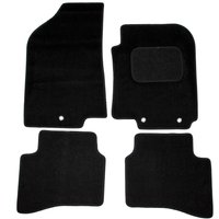 Kia Rio Tailored Carpet Car Floor Mats 2011 - 2017 4pc Set Black - Black