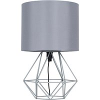 Angus Geometric Adjustable Table Lamp - Grey / 1.8m / No