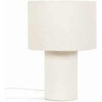 Ash Boucle Table Lamp - White