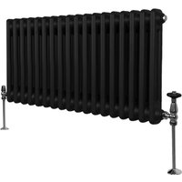 Traditional Column Radiators - Black / 83cm / 7cm / 30cm