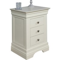 3 Drawer Bedside Cabinet - White