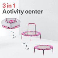 Activity Centre 3 in 1 Trampoline Pink - Pink