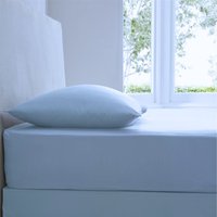 Deep Percale Fitted Sheet 10" (25cm) - Sky Blue / Double