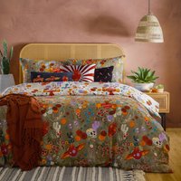 Festive Reversible Duvet Cover Set - Multicoloured / Single