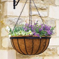 Wall Hanging Planter Basket - Black and Brown / 7.5l