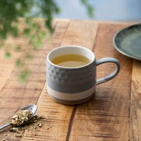 Mikasa Grey Ombre Textured Stoneware Mug for Tea and Coffee, 320ml - Grey