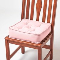 Cotton Dining Chair Booster Cushion - Pink