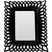 Maren Swirl Black High Gloss 5 x 7 Photo Frame - Black