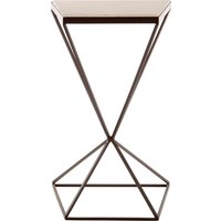 Shalimar Trapezoid Side Table - Brown
