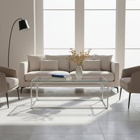 Allure Silver Coffee Table - Silver