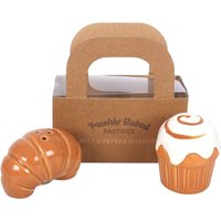 Pastry Shaped Salt and Pepper Shakers - Brown