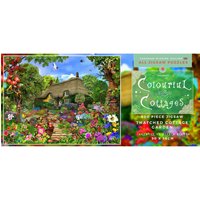 Thatched Cottage Garden 500pc Jigsaw Puzzle - Yellow