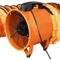 MAXBLAST Dust Extractor 250mm 320W with 12m Duct - Orange