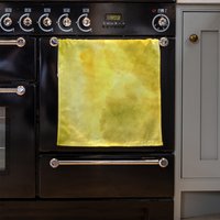 Yellow Watercolour Kitchen Towel - Yellow