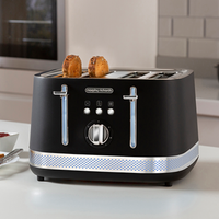 Morphy Richards Illumination 4-Slice Toaster - Black