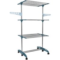Hyfive Clothes Drying Rack 3 Tier Airer Portable - Blue / Airer Onlycm