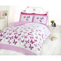 Flutter Duvet Cover Set - Pink / Single