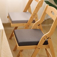 Square Sponge-Filled Seat Cushion - Light Grey