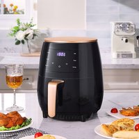 4.5L Air Fryer with Large LCD Touchscreen - Black