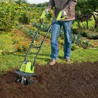 1050W Electric Tiller - Green