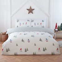 Winter Gonks Microfibre Polyester Duvet Set with Pillowcase - Multicolor / King