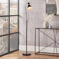 Brushed Metal Floor Lamp - Black