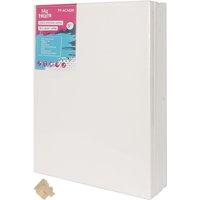 Fax Potato Stretched Canvas with Wooden Wedges - 12" x 16" - Pack of 5 - White